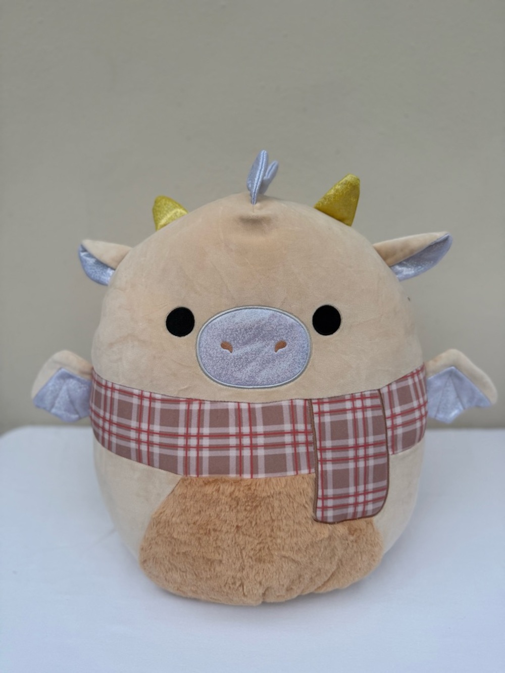 🧸✨ NWT Squishmallows Buck (Scarf) the Dragon 16” Plush ✨🐉